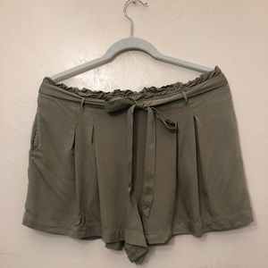 Army Green Soft Shorts